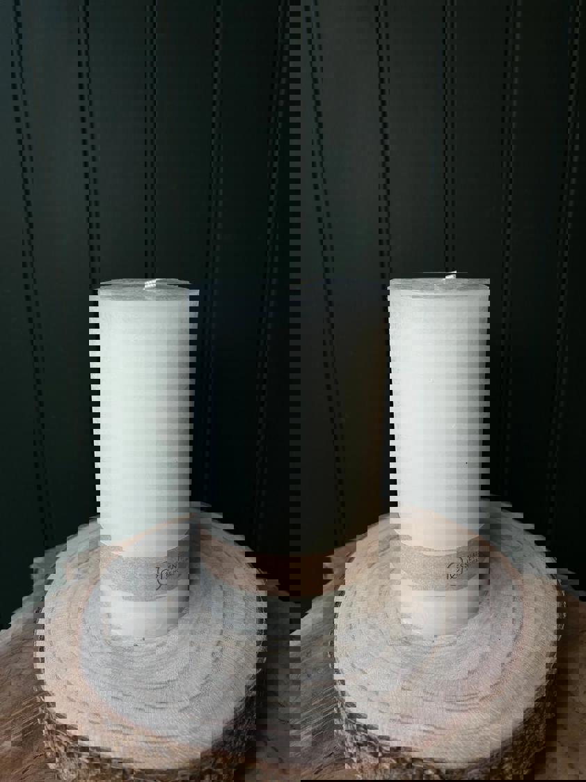 White Pillar Candle 9cm x 15cm