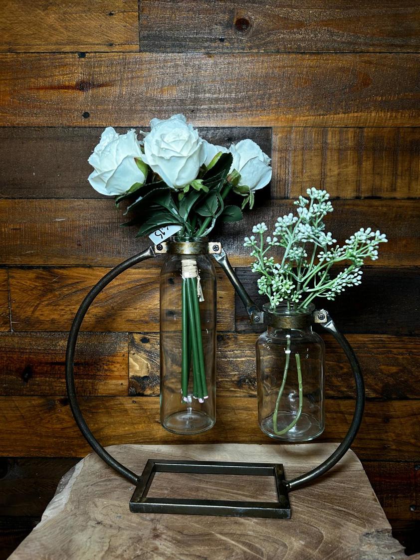 Industrial Double Flower Holder