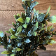 Thin Light Green Tip Artificial Plant in Black Pot
