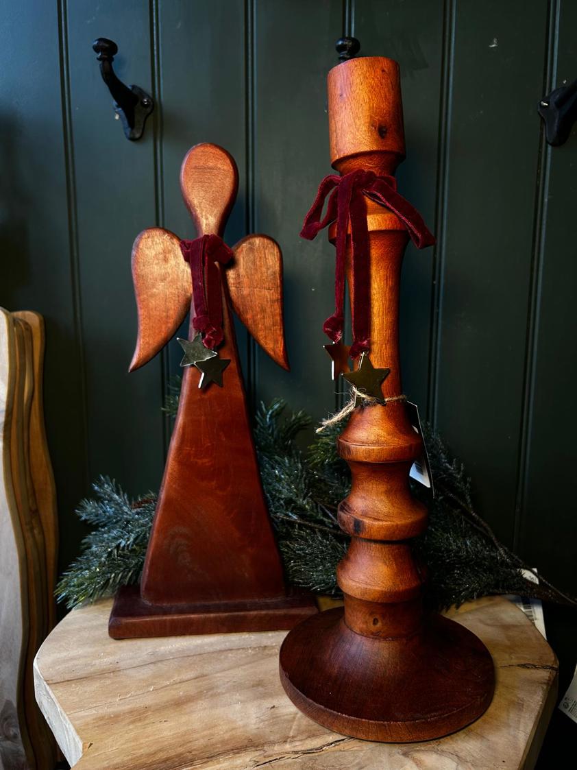 Wood Candle Holder