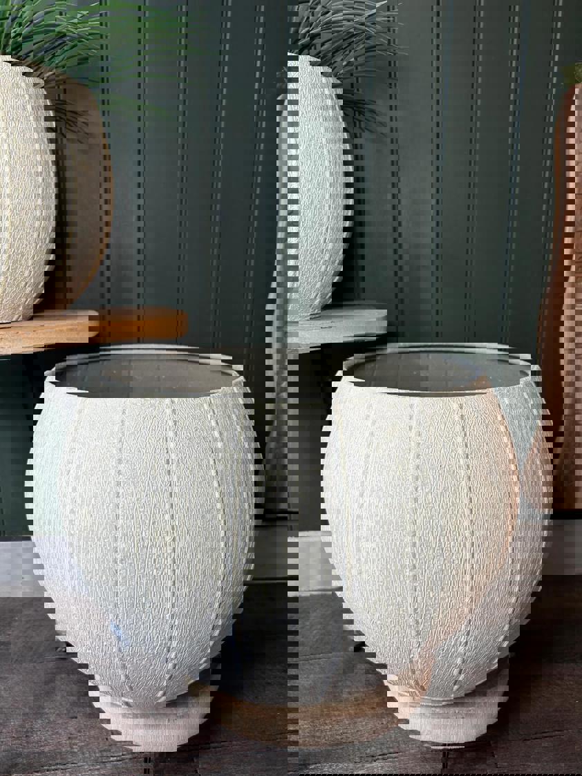 Stone Effect Metal Planters