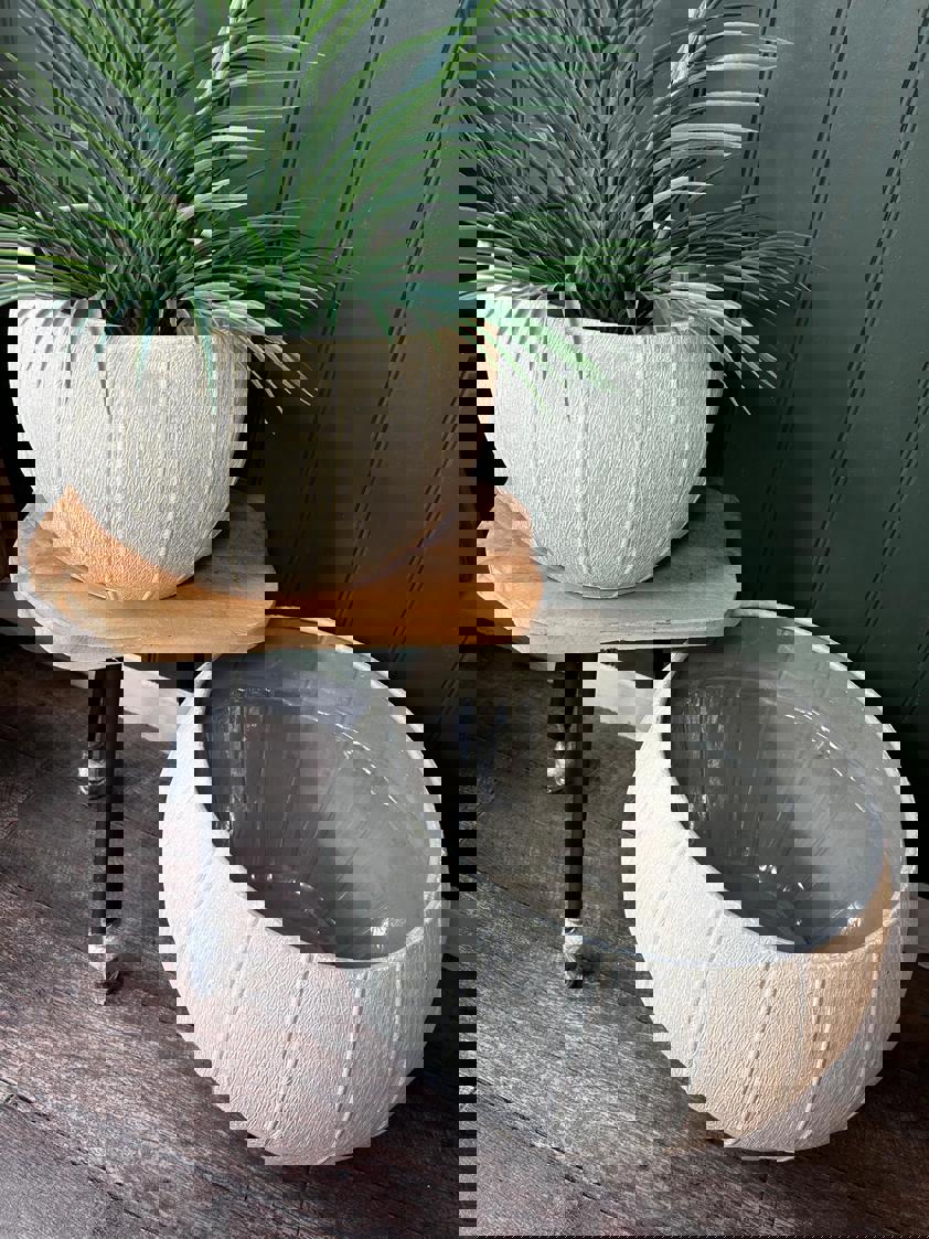 Stone Effect Metal Planters