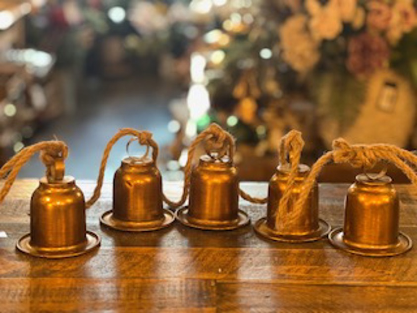 Jingle Bell Copper/Gold Garland