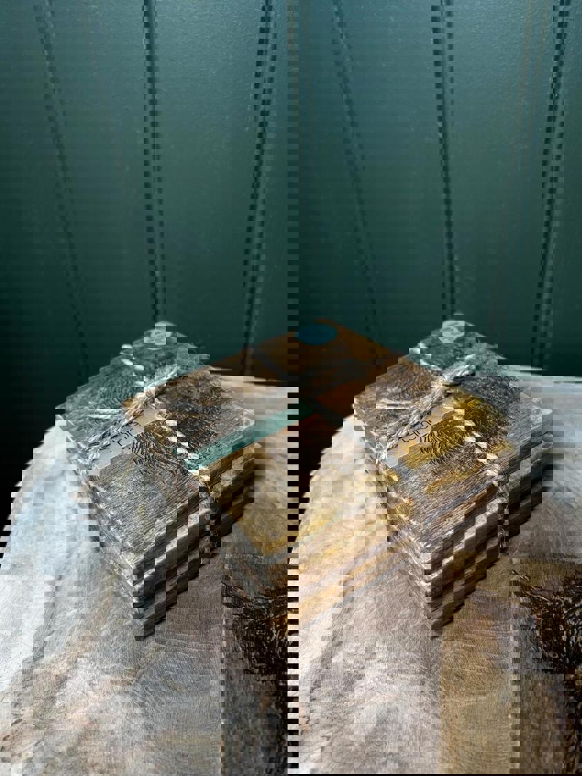 Highland Cow Mango Wood Coasters