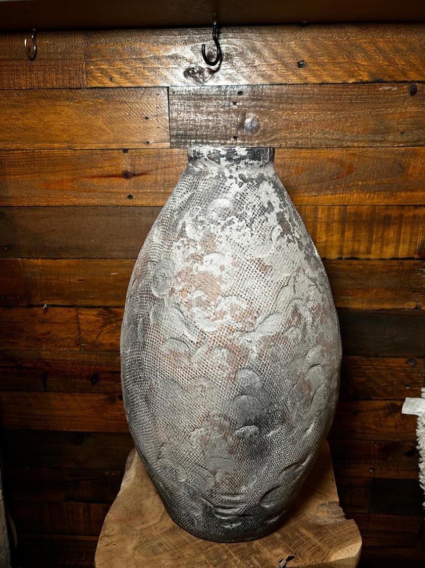 Antique Stone Effect Tall Vase