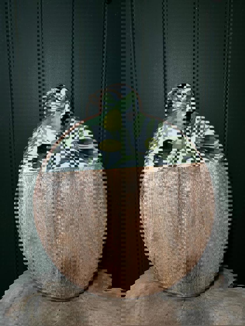 Olive Mango Wood Round Chopping Board