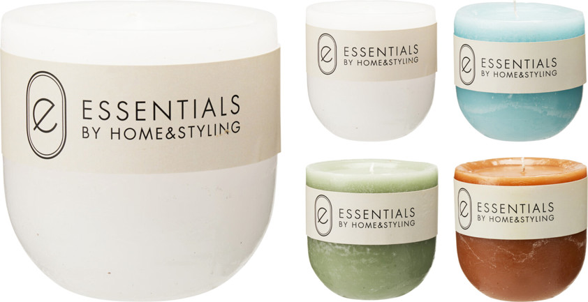 10cm x 10cm Candle Rounded At The Base