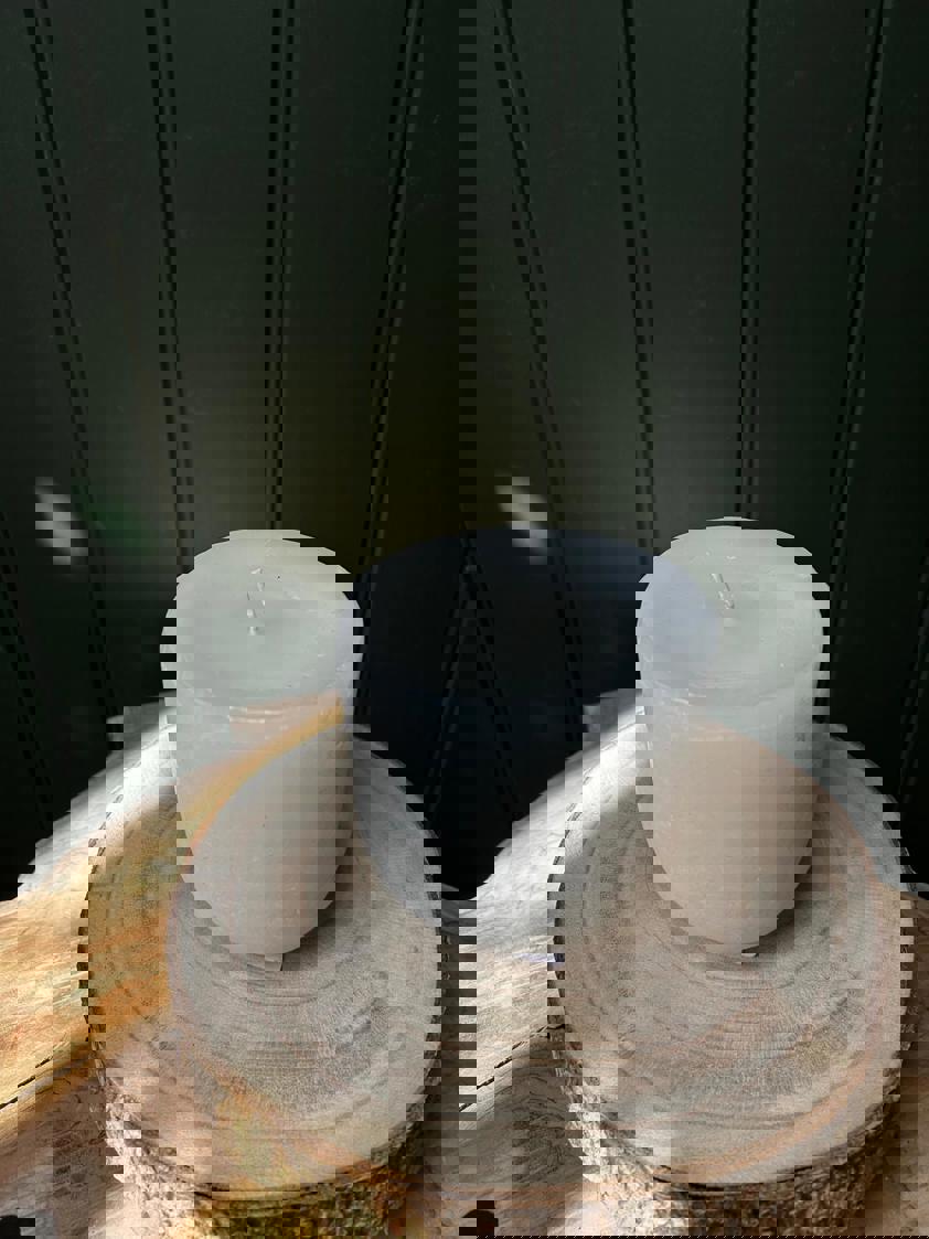 10cm x 10cm Candle Rounded At The Base