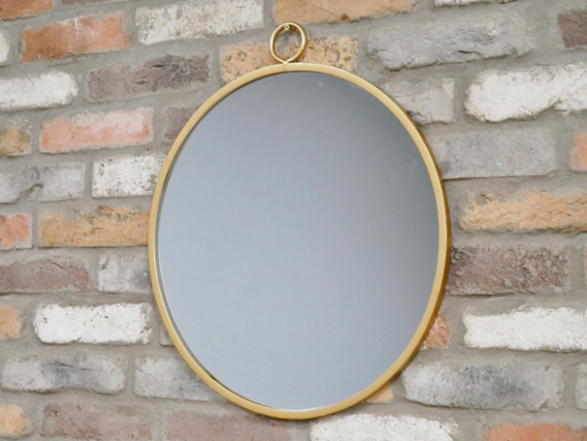 Gold Circle Mirror