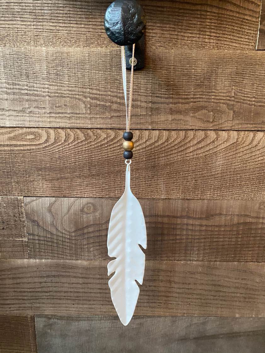 White Hanging Feathers