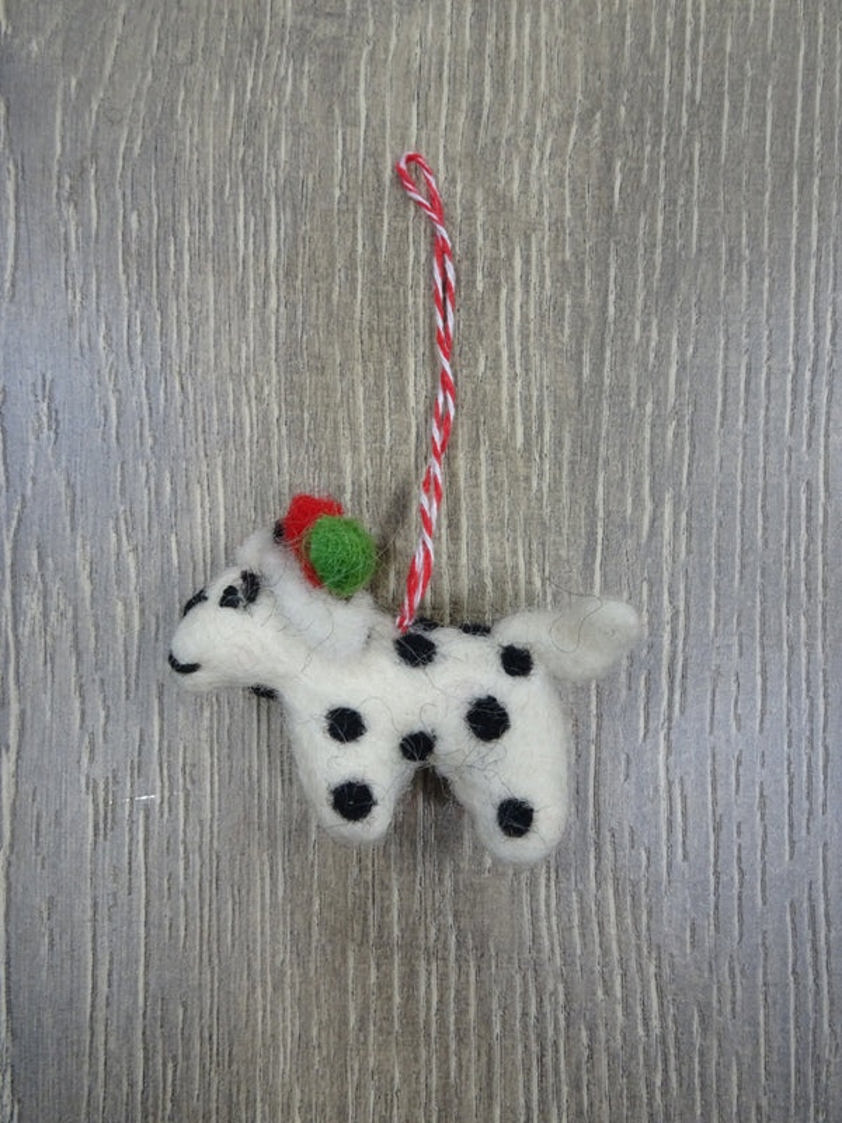 Hanging Felt Spotty Dog