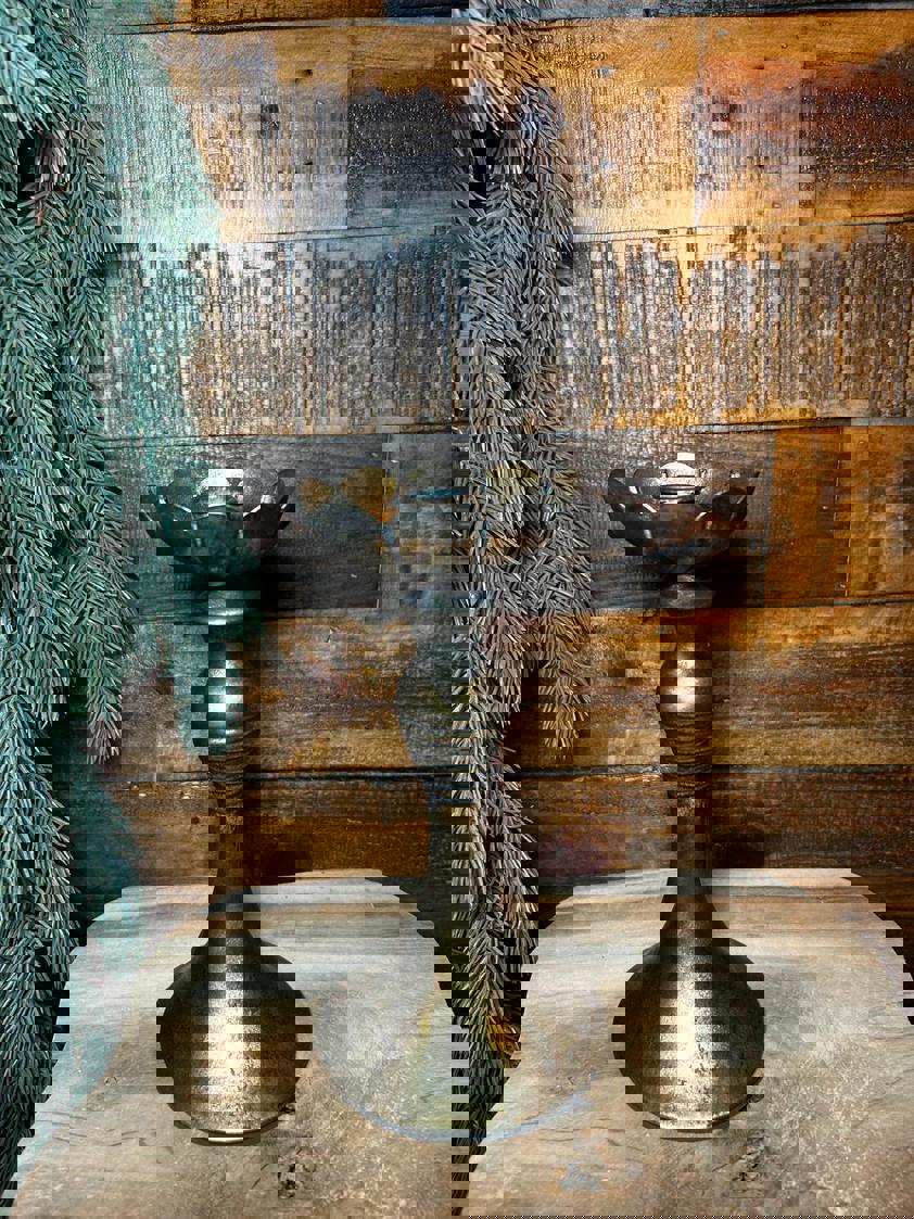 Gold Flower Candleholder