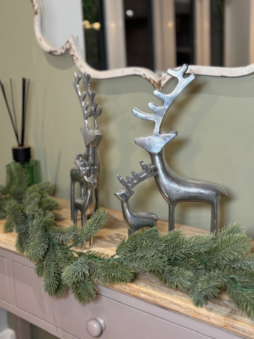 Flocked Spruce Garland