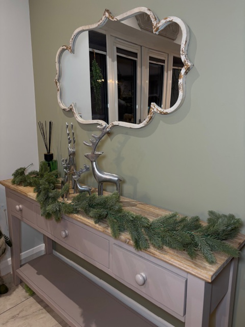 Flocked Spruce Garland