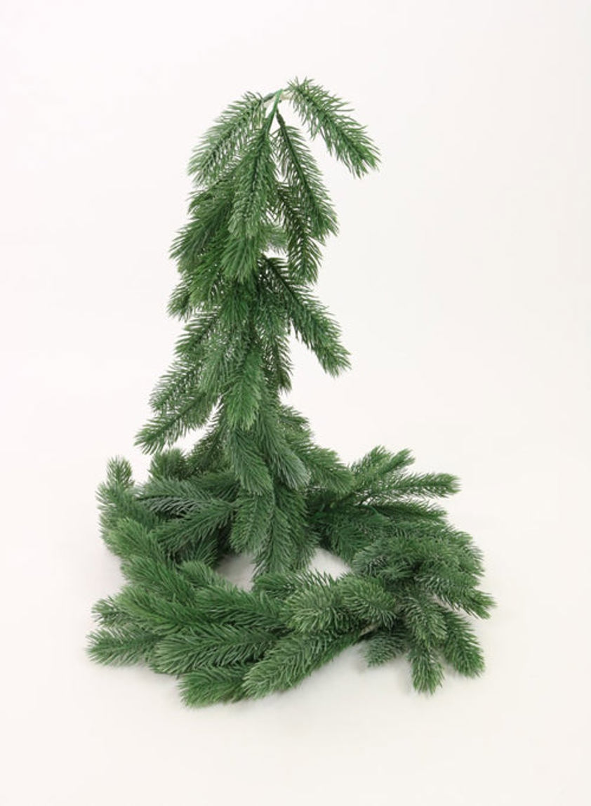 Flocked Spruce Garland