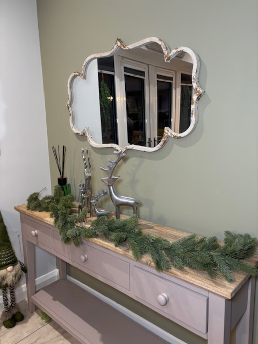 Flocked Spruce Garland