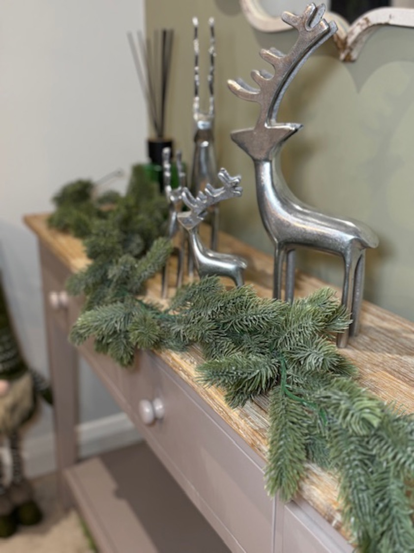 Flocked Spruce Garland