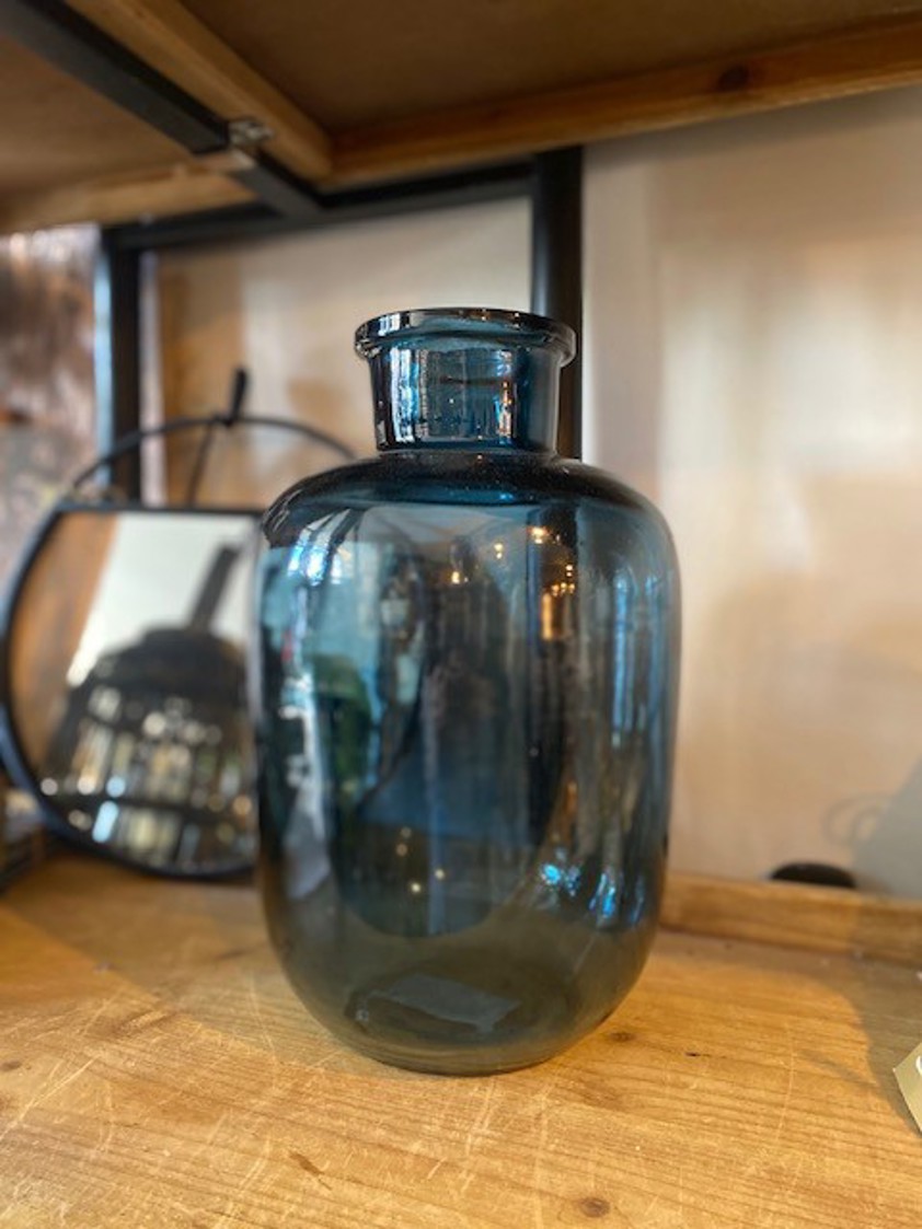 Blue Glass Coloured Glass Vase YE1000600