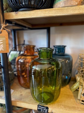  Glass Coloured Glass Vase