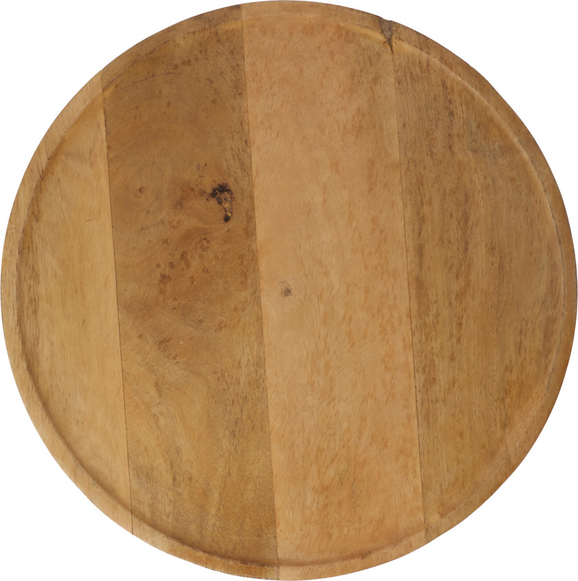 Walnut Finish Wood Plate