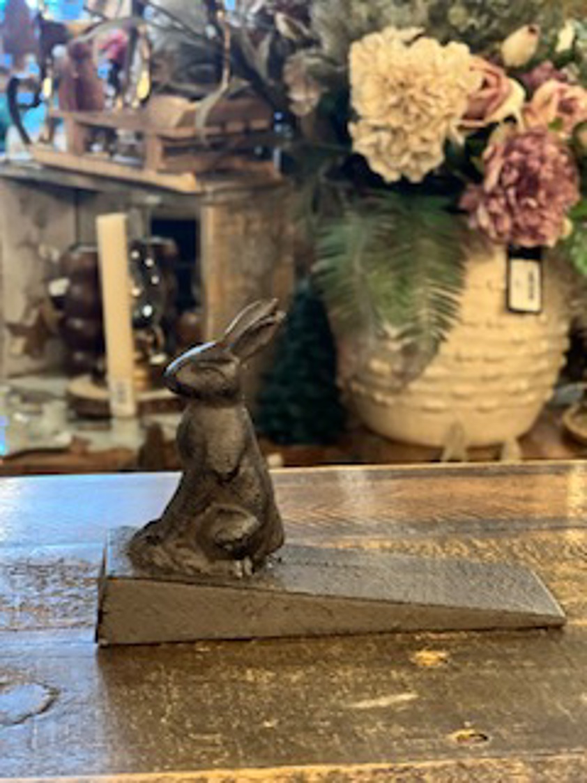 Cast Iron Rabbit Door Wedge