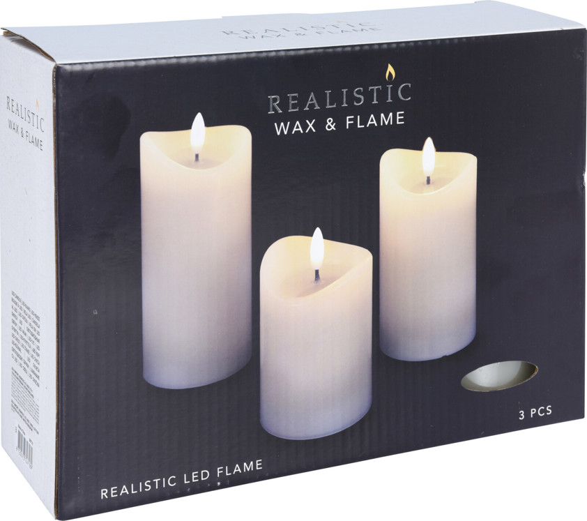 Set Of Three LED Candles Set Of Three LED Candles