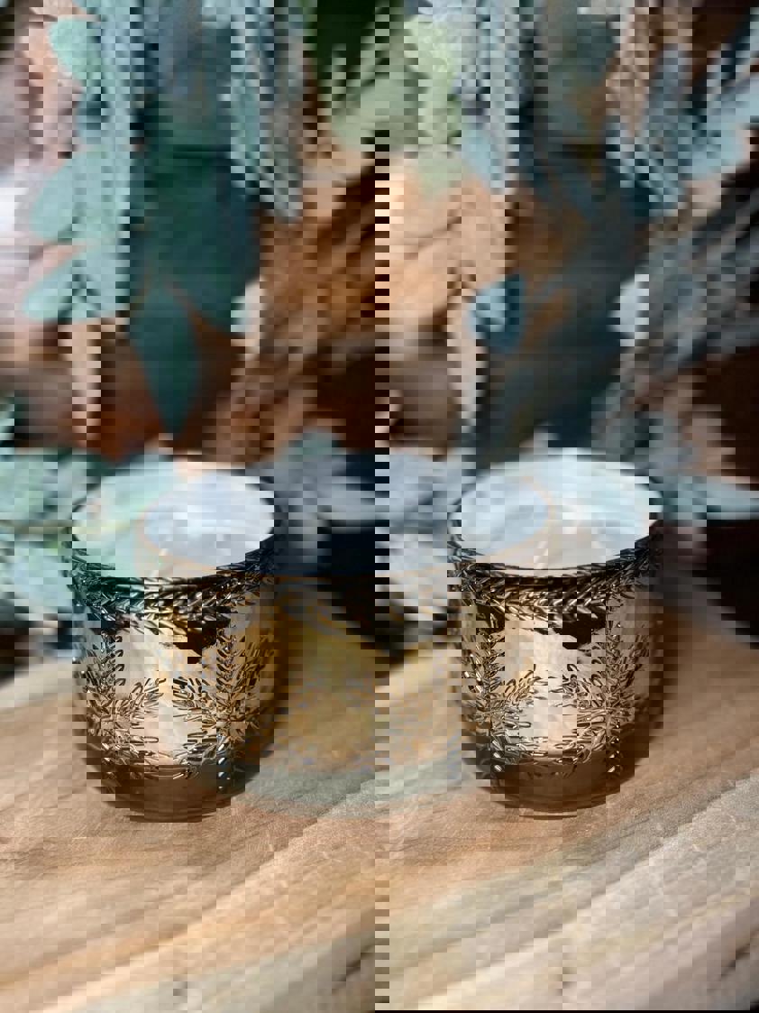 Scented Snowflake Glass Candle Scented Snowflake Glass Candle