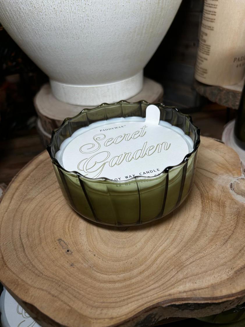 Paddy Wax Ripple Glass Scented Candle