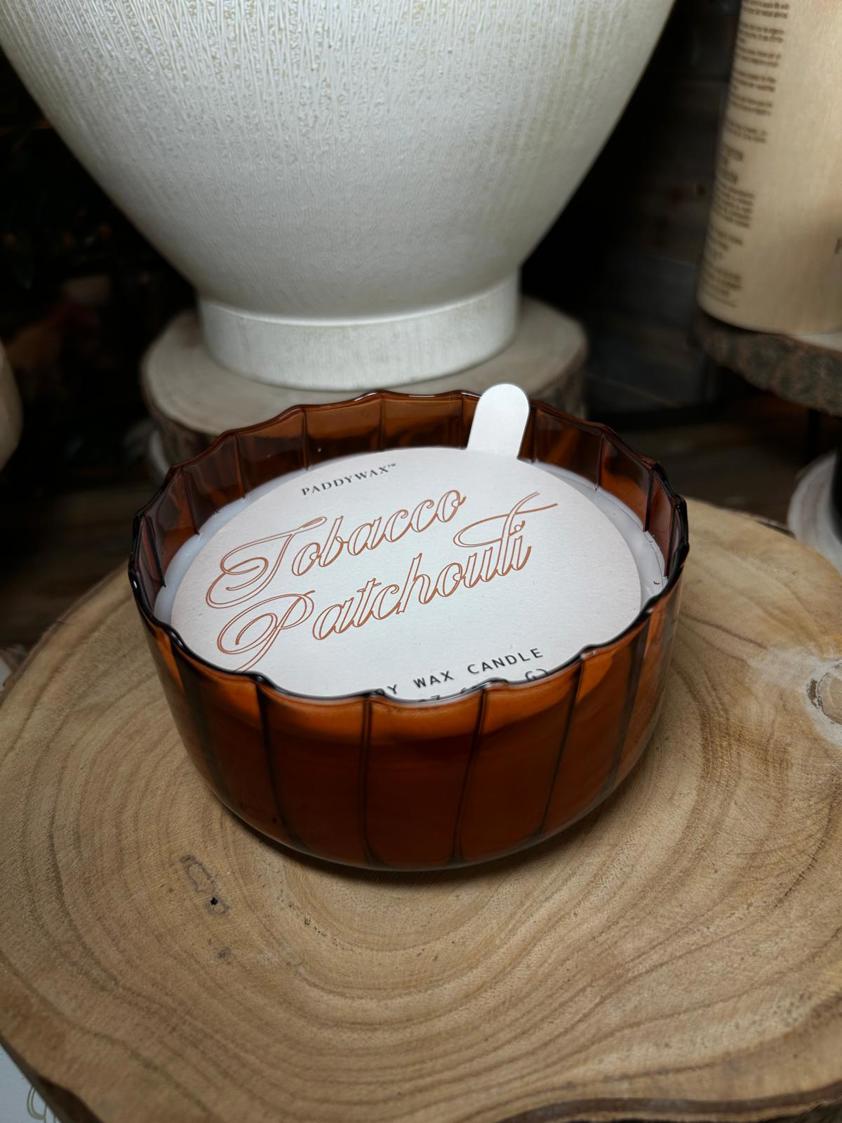 Paddy Wax Ripple Glass Scented Candle