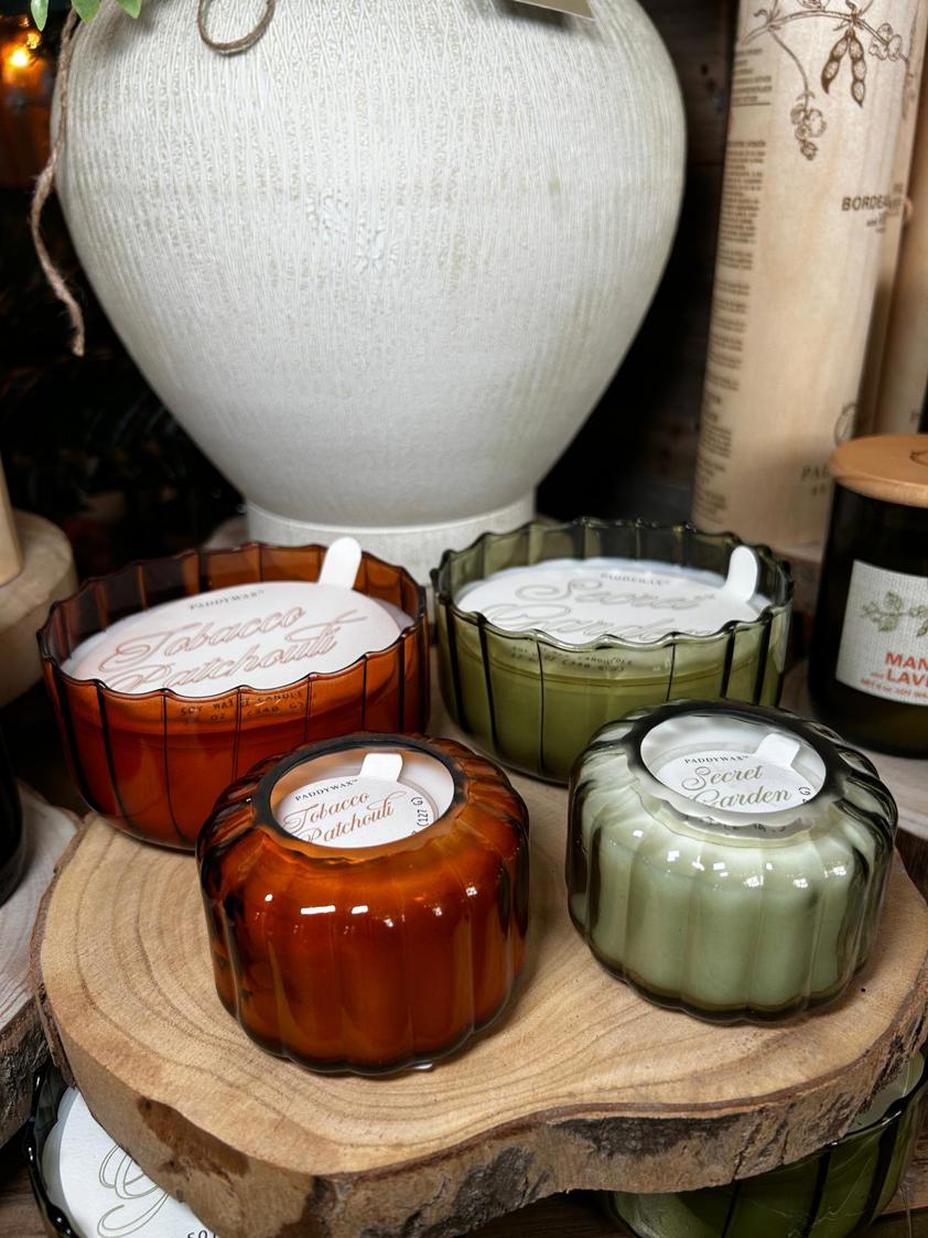 Paddy Wax Ripple Glass Scented Candle