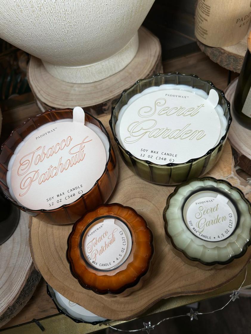 Paddy Wax Ripple Glass Scented Candle