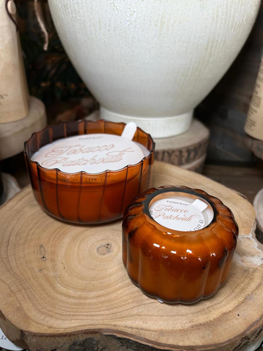Paddy Wax Ripple Glass Scented Candle