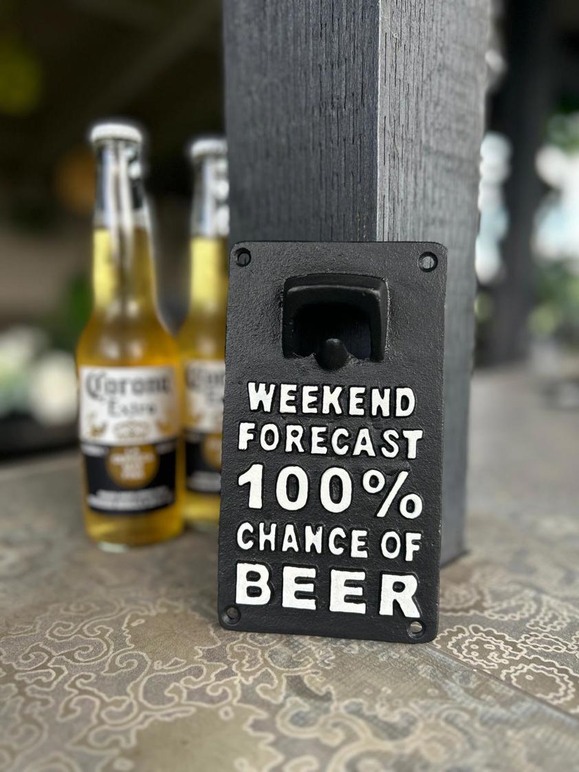 100% Chance of Beer Bottle Opener