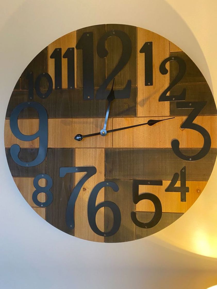 Rustic Wood Clock