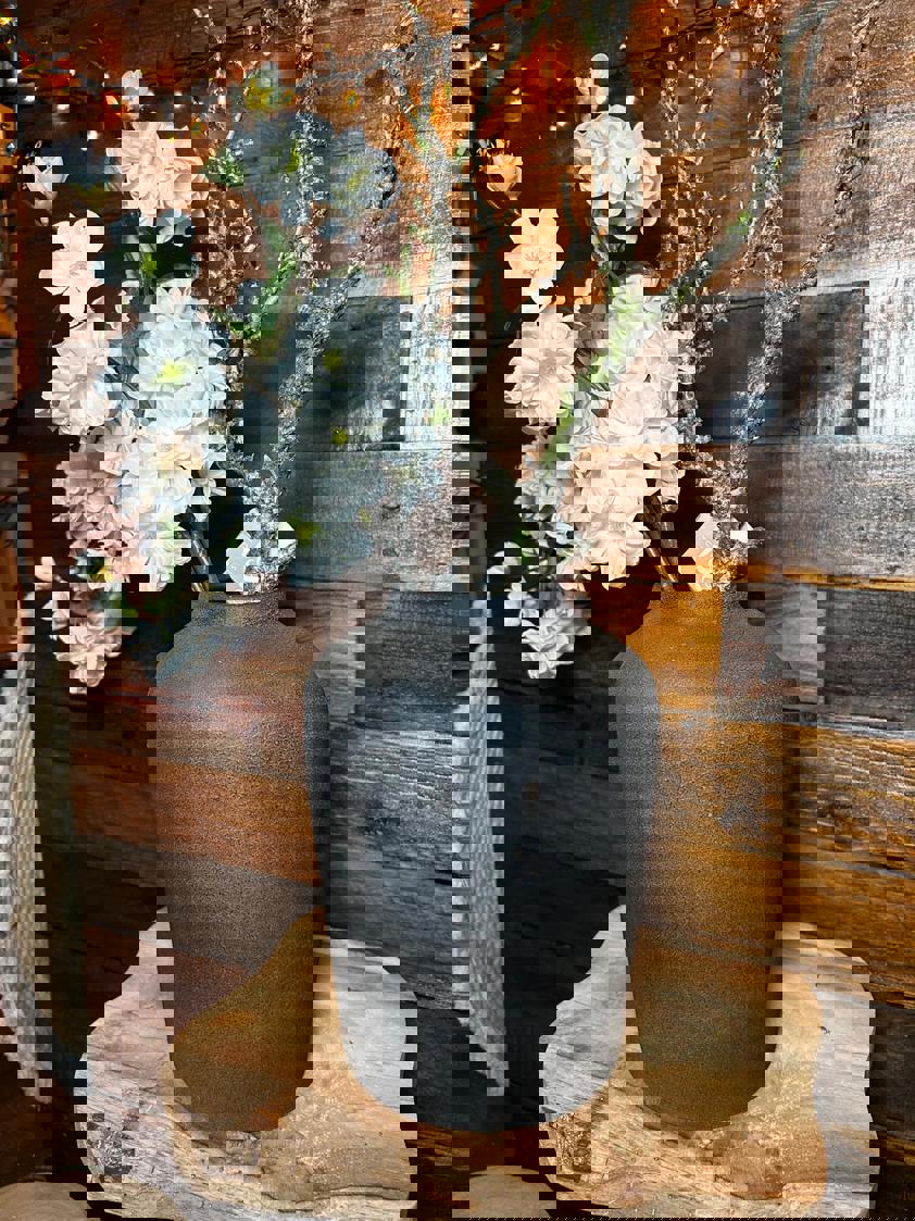 Charcoal Forged Stone Effect Vase