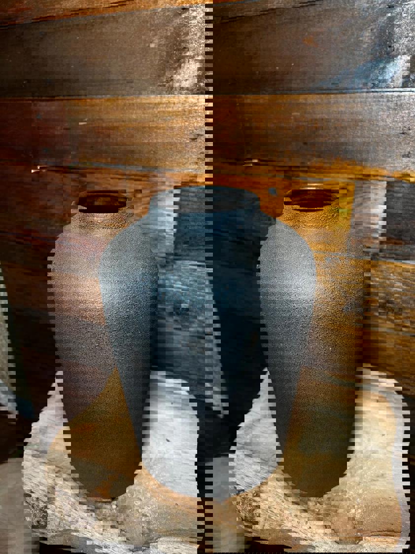 Charcoal Forged Stone Effect Vase