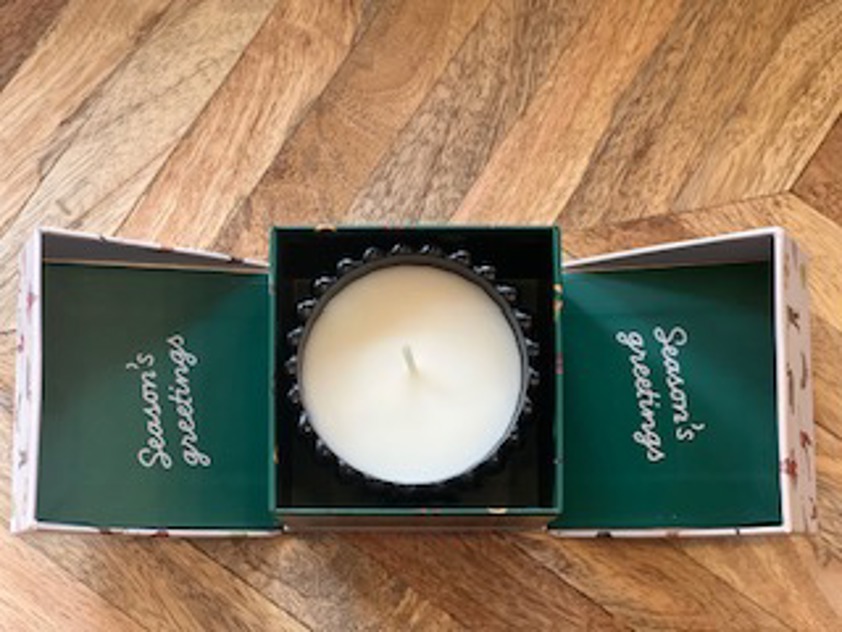 Balsam & Fir Green Glass Candle