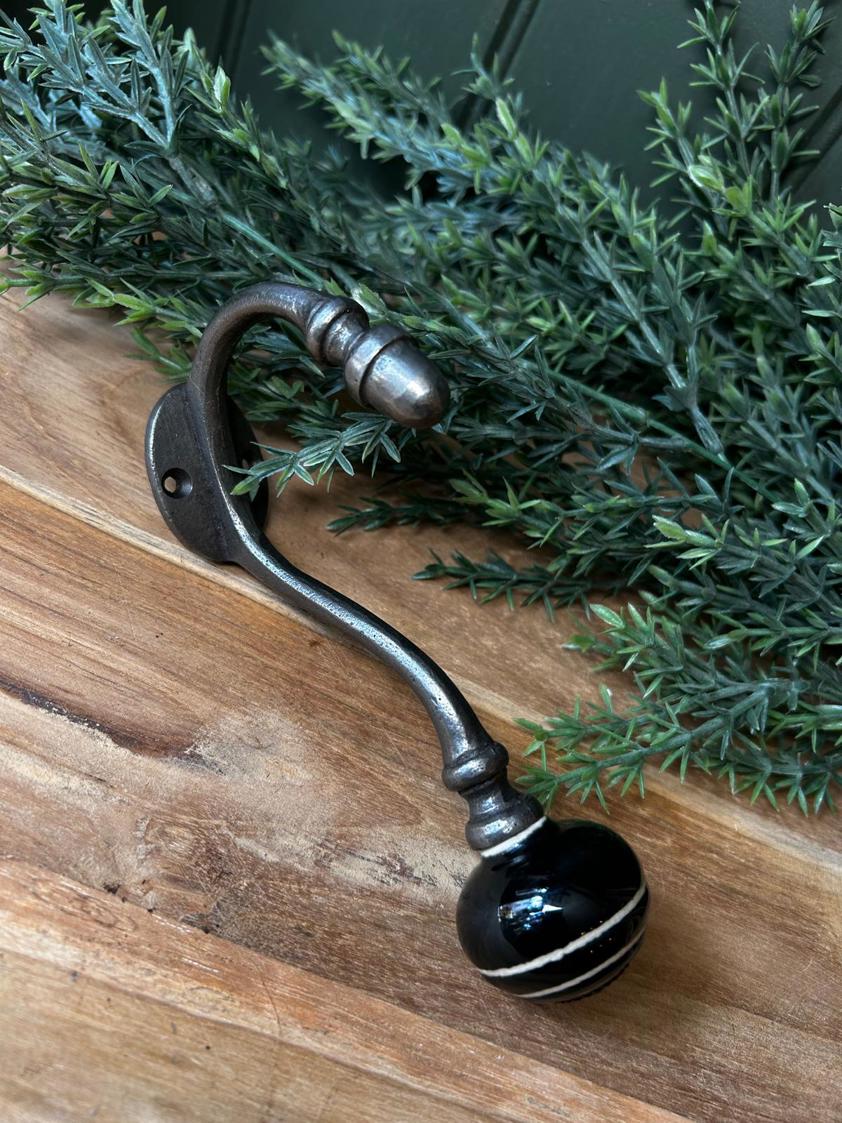 Black & White Albany Coat Hook