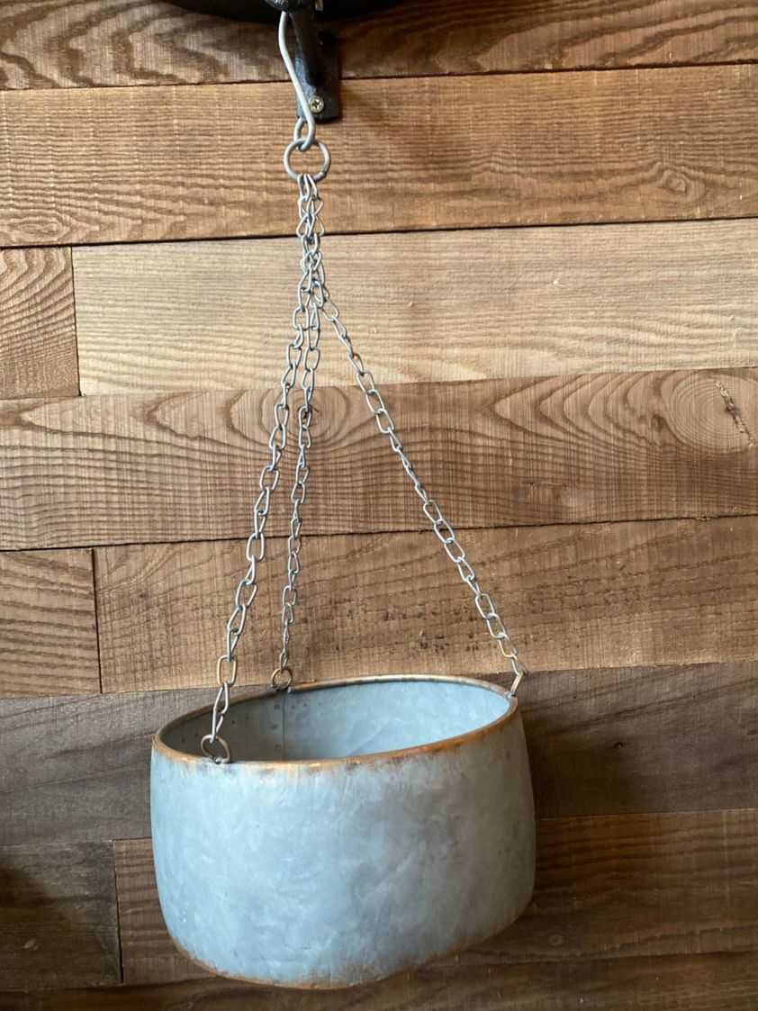 Zinc Hanging Pot
