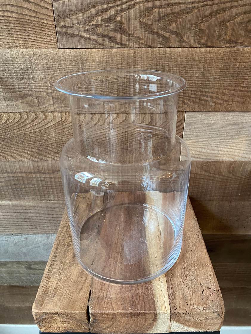 Glass Vase with Tall Neck