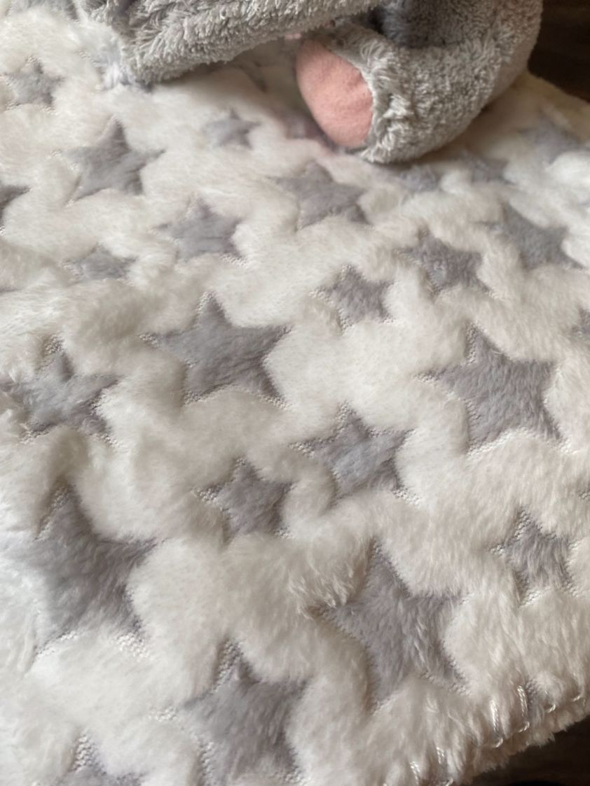 Elephant Animal Plush with Star Blanket