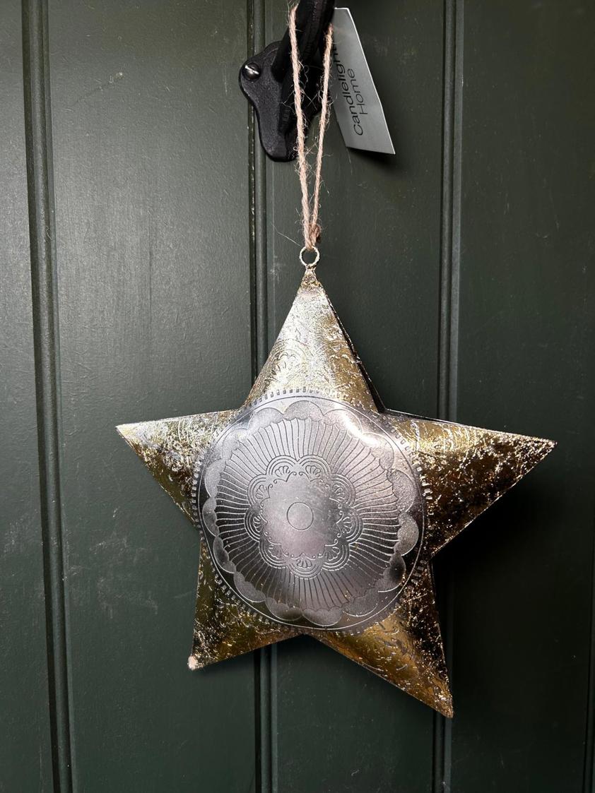 Gold & Silver Metal Star