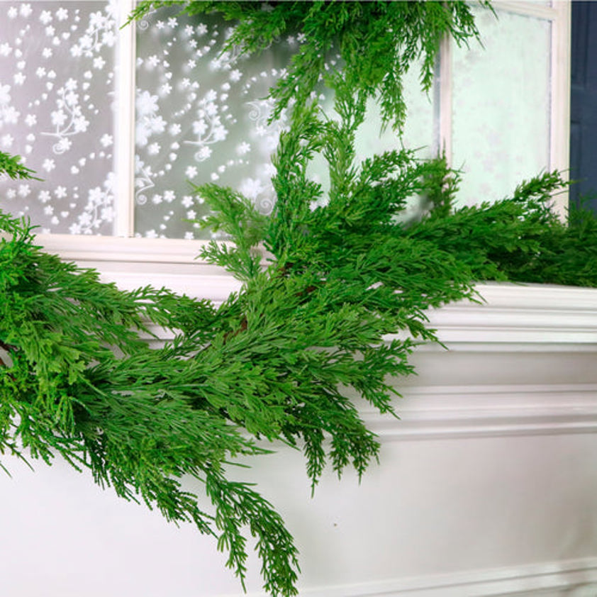Real Touch Cedar Pine Garland Real Touch Cedar Pine Garland
