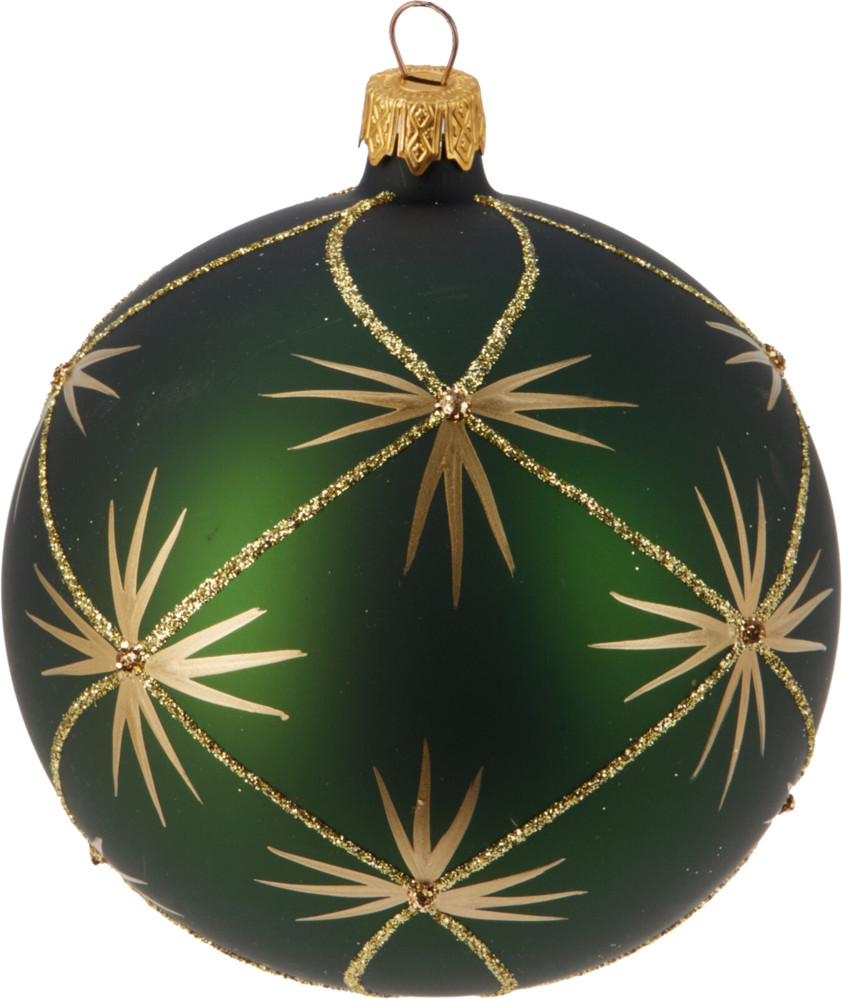 Hand Blown Glass Bauble Star Burst Hand Blown Glass Bauble Star Burst