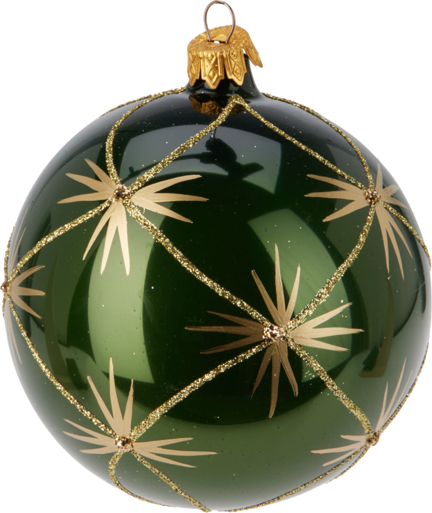 Hand Blown Glass Bauble Star Burst Hand Blown Glass Bauble Star Burst