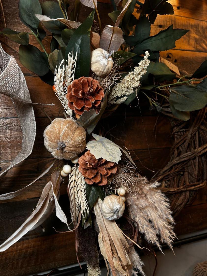 Chunky Autumn Wreath