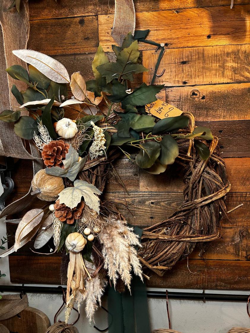 Chunky Autumn Wreath