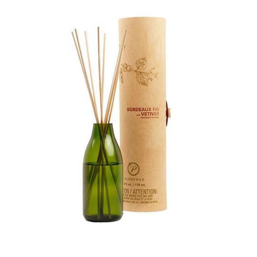 Paddy Wax Eco Green Recycled Glass Diffuser Bordeaux Fig & Vetiver