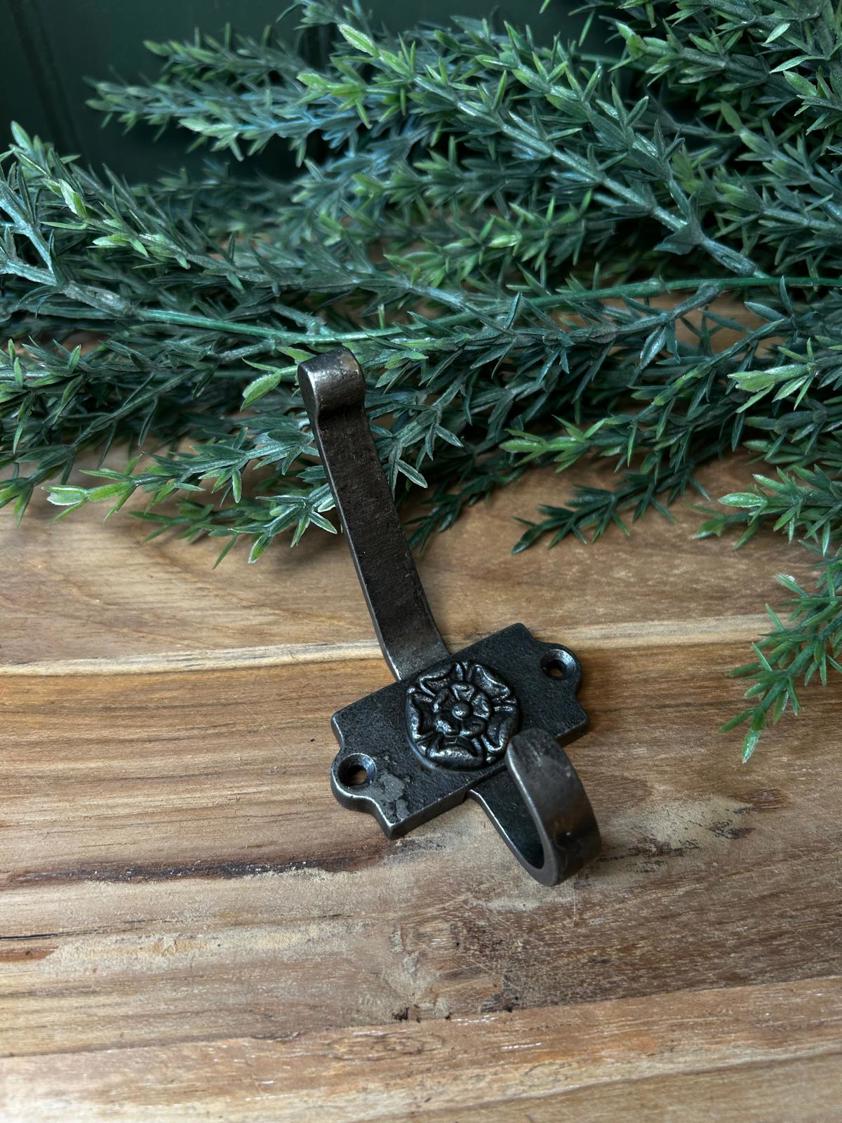 Cast Iron Yorkshire Rose Hook