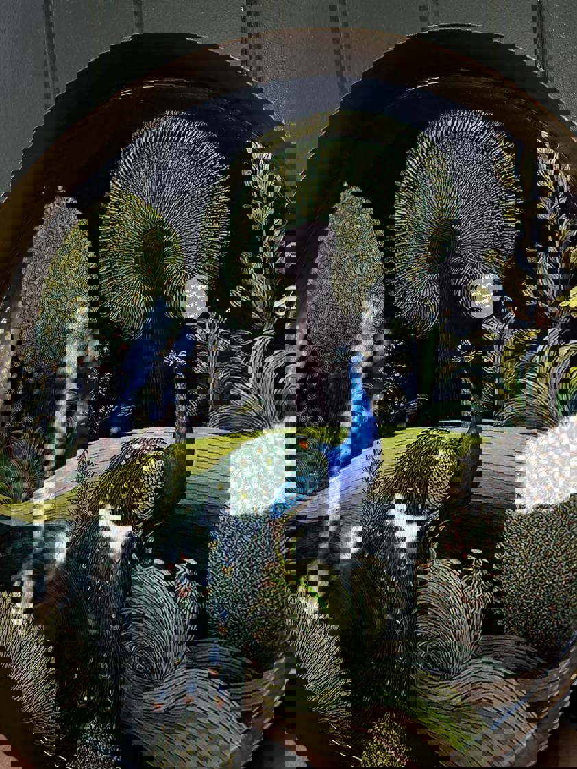 Bukhara Round Metal Tray